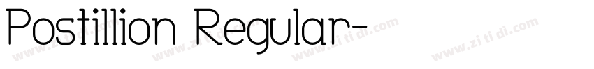 Postillion Regular字体转换